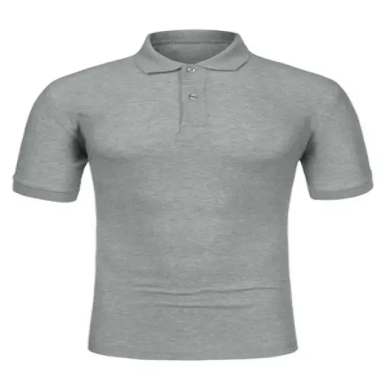 Lars Amadeus Men's Summer Solid Polo Shirts Short Sleeve Golf Performance Polo T Shirts image {11}