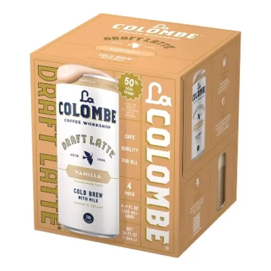 La Colombe Vanilla Draft Latte - 4pk/9 fl oz Cans image {7}
