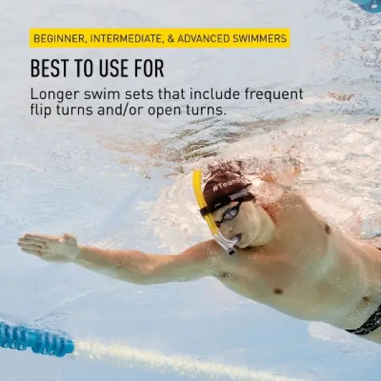 FINIS Original Center-Mount Swimmer's Snorkel - For Lap Swimming & Swim Training image {4}