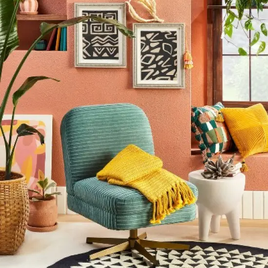 (Set of 2) 16" x 20" Burlap Framed Wall Art Brown - Opalhouse&trade; designed with Jungalow&trade; image {1}