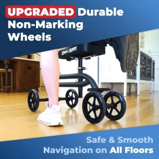 KneeRover Economy Steerable Knee Scooter Black image {3}
