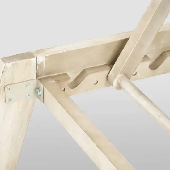 Mahi 3pc Acacia Wood Chaise Lounge Set - Light Gray Wash - Christopher Knight Home image {4}