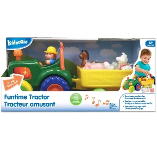 Kidoozie Funtime Tractor, Motorized Farm Playset with Animal Sounds, Ages 12 months and up image {1}