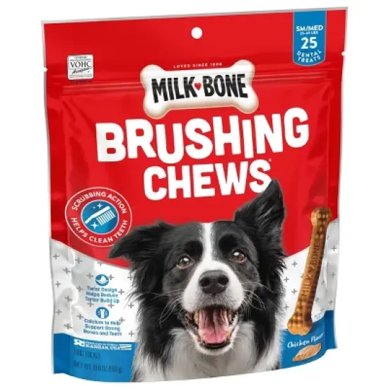 Milk-Bone Dental Original Small Chew Dog Treat with Chicken Flavor - 19.6oz image {3}