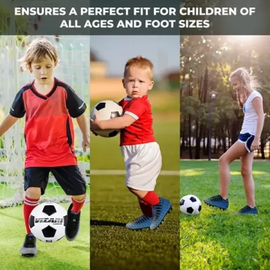 Vizari Kids Bolt Firm Ground Outdoor Soccer Cleats | Athletic Football Shoes For Boys And Girls | Professional Futsal Football Training Soccer Shoes (Toddler/Little Kid/Big Kid) image {6}