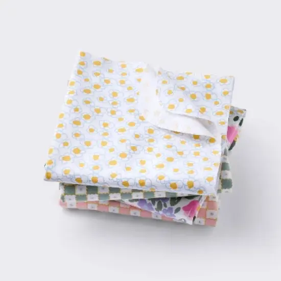 Flannel Baby Blankets - Painterly Floral - 4pk - Cloud Island&trade; image {4}