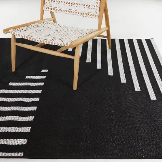 Geo Grace Indoor/Outdoor Rug - Black/White - Project 62&trade; image {1}