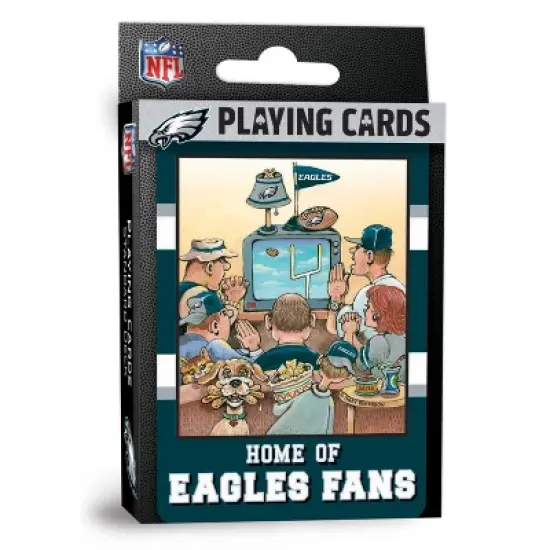 MasterPieces Officially Licensed NFL Philadelphia Eagles Fan Deck Playing Cards - 54 Card Deck image {1}