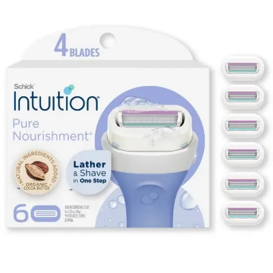 Schick Intuition Pure Nourishment Women's Razor Blade Refills image {4}