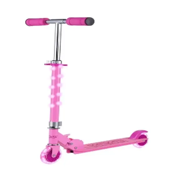 Voyager 2 Wheel Kids Scooter W/ Light Up Wheels & Tbar image {11}