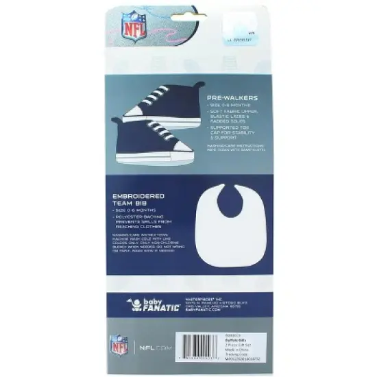 MasterPieces Inc Buffalo Bills NFL 2-Piece Baby Gift Set | Bib & Pre-Walkers image {2}