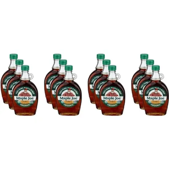 Maple Joe Organic Maple Syrup Amber & Rich Taste - Case of 12 - 12.5 fl oz image {2}
