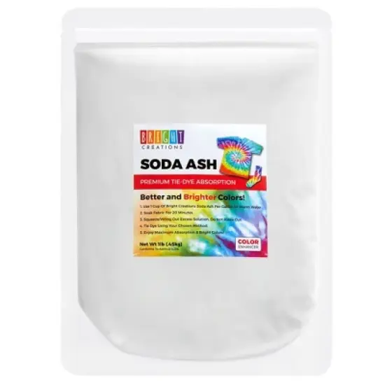 Bright Creations 2 Pack Soda Ash for Tie Dye Shirts Projects, Fabric Dyeing Arts & Crafts, 2 lbs image {3}