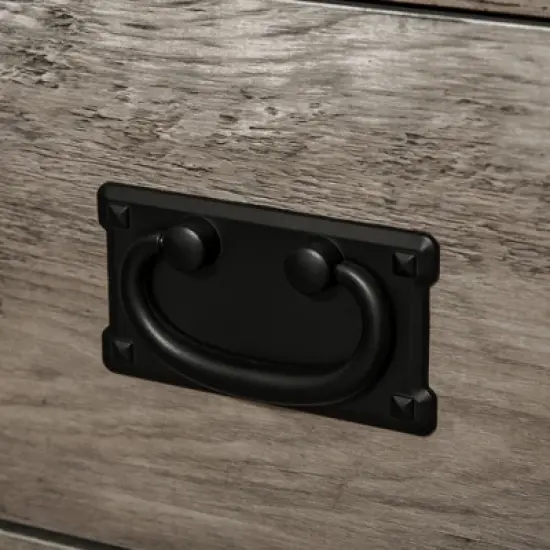 HOMCOM Sideboard Storage Cabinet, Kitchen Cupboard Buffet Server with Glass Doors, 2 Drawers & Adjustable Shelves for Living Room image {5}