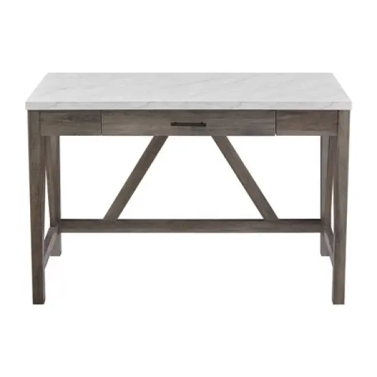 Taylen A Frame Transitional 1 Drawer Writing Desk - Saracina Home image {4}