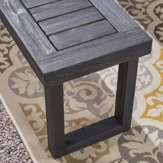 Nestor 6pc Wood and Wicker Chair and Bench Dining Set: Weather-Resistant, Galvanized Steel - Christopher Knight Home image {5}