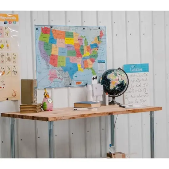 John Boos High-Quality Maple Wood Top Work Table with Galvanized Steel Base, 60 x 30 x 1.5-Inches image {3}