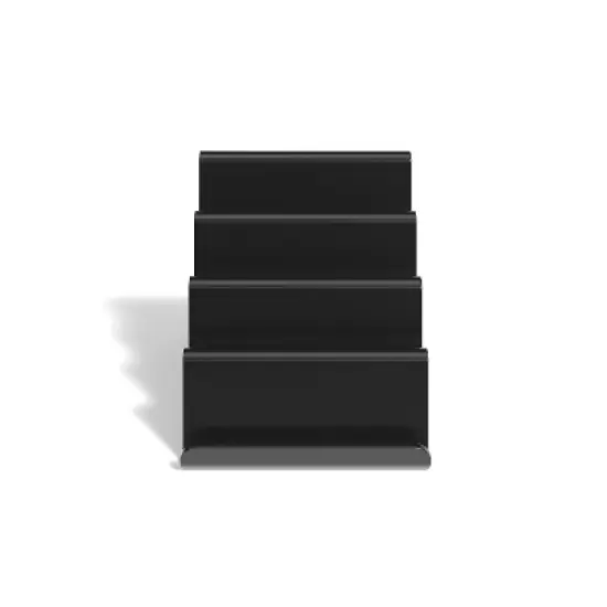 TRU RED 4 Compartment Business Card Holder Black TR58198 image {2}