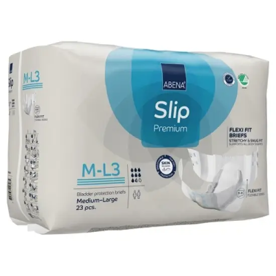 Abena Slip Flexi Fit Adult Incontinence Brief M Heavy Absorbency Breathable, 1000020861, 23 Ct image {2}