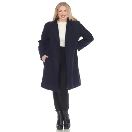 Plus Size Classic Walker Coat-White Mark image {6}