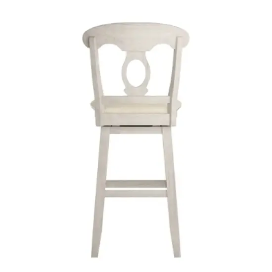 29" South Hill Napoleon Back Wood Swivel Height Barstool - Inspire Q image {3}