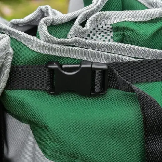 Outsunny Double Seat Camping Chair Folding Lawn Loveseat w/ Storage Pocket & Cup Holder, Bag for Outdoor, Beach, Picnic, Hiking, Travel image {5}