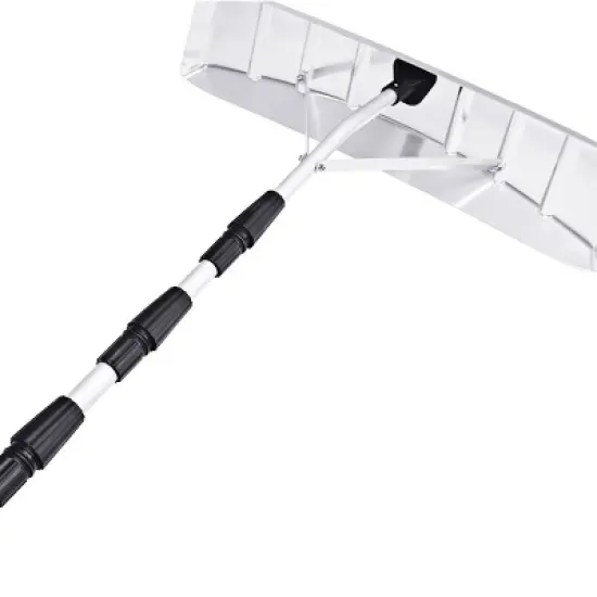Costway 21FT Telescoping Snow Roof Rake Shovel Large Poly Blade Aluminum Tube Non-Slip Handle image {6}