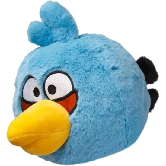 Mighty Mojo Angry Birds Collectible Plush Doll Blue Bird 8" image {2}