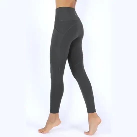 90 Degree by Reflex Womens Interlink High Waist Ankle Legging with Back Curved Yoke image {2}