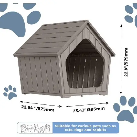 Decksplore Cat Bed for Outdoor Indoor Weatherproof Cat Shelters for Small Outdoor Shelter image {3}