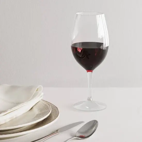 20oz Plastic Stemmed Wine Glass - Threshold&trade;:  Copolyester, Dishwasher-Safe, Traditional Style Drinkware image {1}