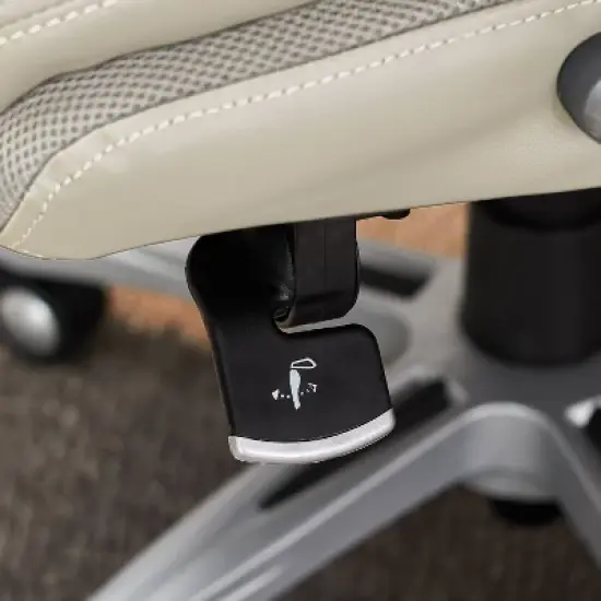 Works Executive Office Chair with Air Technology Comfortable Cream - Serta image {12}