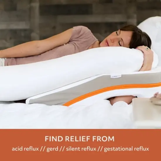 MedCline Reflux Relief System - Bed Wedge Pillow for Acid Reflux Relief, Full Body Pillow with Arm Hole image {2}