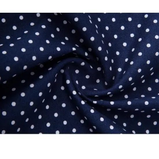 Lars Amadeus Men Short Sleeves Cotton Polka Dots Button Up Shirt image {6}