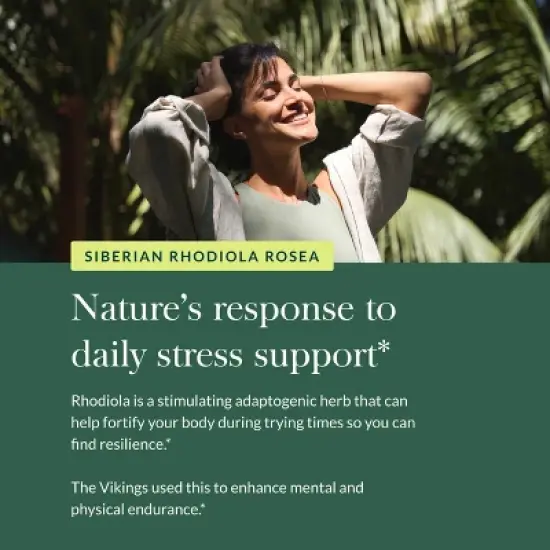 Gaia Herbs Rhodiola Rosea - Stress Support Supplement Traditionally for Supporting Healthy Stamina and Endurance - 120 Vegan Liquid Phyto-Capsules image {4}