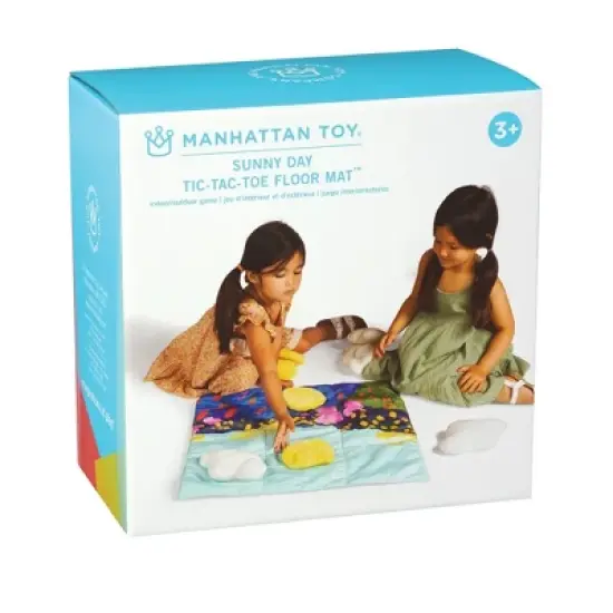 Manhattan Toy Sunny Day 11-Piece Decorative Soft Quilted Jumbo Floor or Table Tic Tac Toe Game for Kids image {7}