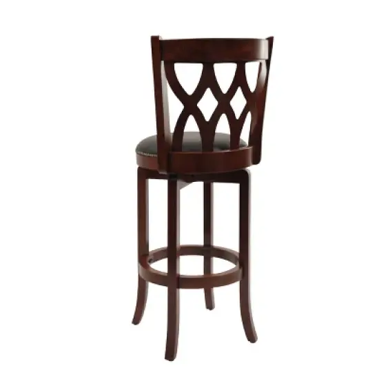 29" Industries Cathedral Swivel Barstool Cherry - Boraam image {1}