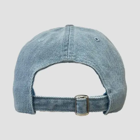 Mighty Fine Dog Graphic Denim Baseball Hat - Blue image {1}