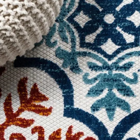 Lucena Modern Medallion High-Low Indoor/Outdoor Area Rug - JONATHAN Y  image {2}