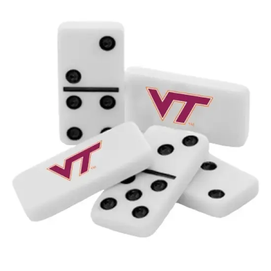 MasterPieces Officially Licensed NCAA Virginia Tech Hokies 28 Piece Dominoes Game for Adults image {2}