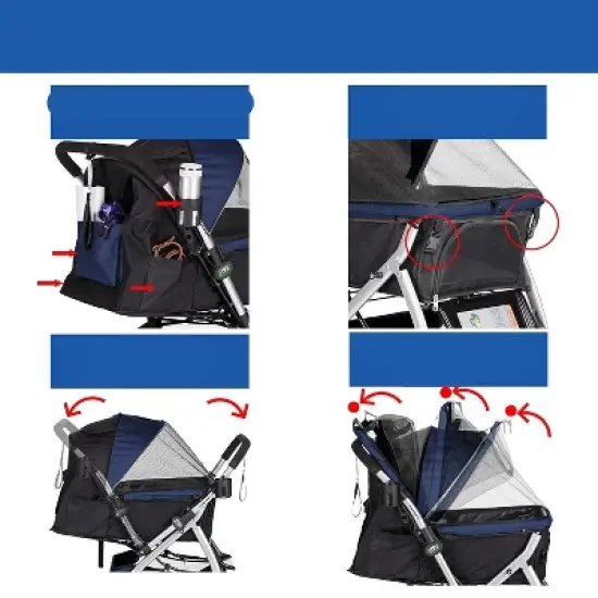 HPZ Pet Rover Premium Stroller image {4}
