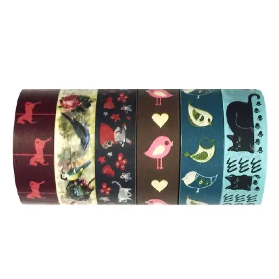 Wrapables Washi Masking Tape Collection, Premium Value Pack image {37}