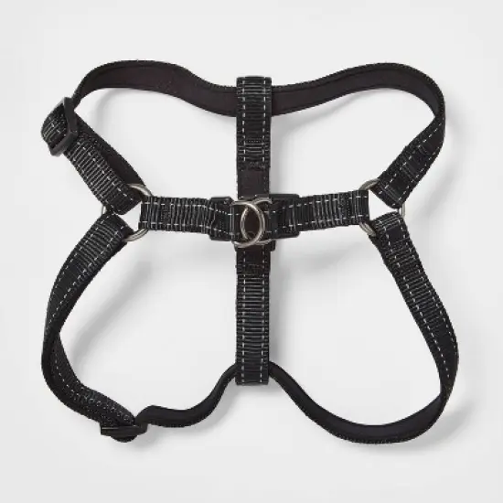 Core Reflective Step in Dog Adjustable Harness - Black - Boots & Barkley&trade; image {1}