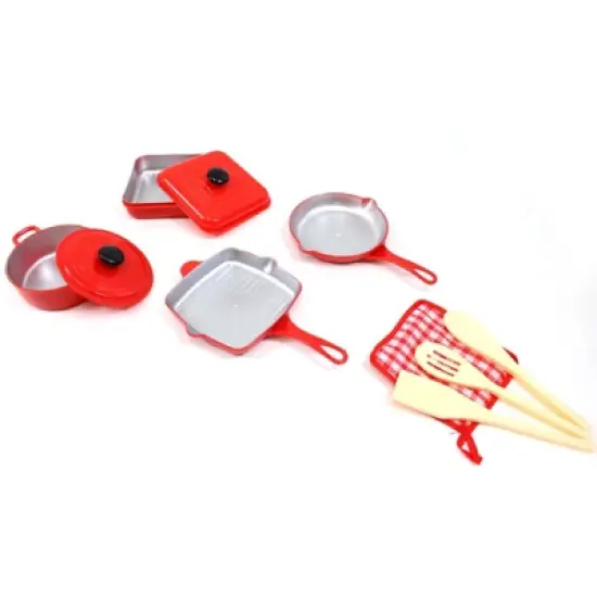 Insten 8 Piece Kitchen Toys Cookware Playset for Kids, Play Dishes for Children image {3}