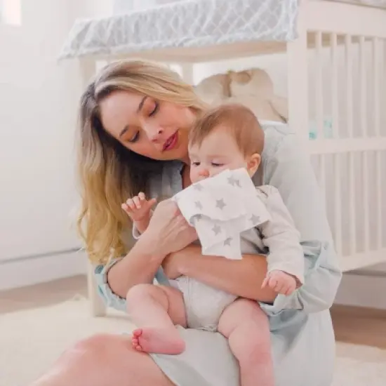 Burp Cloths 100% Cotton Washcloths for Boys and Girls by Comfy Cubs image {3}