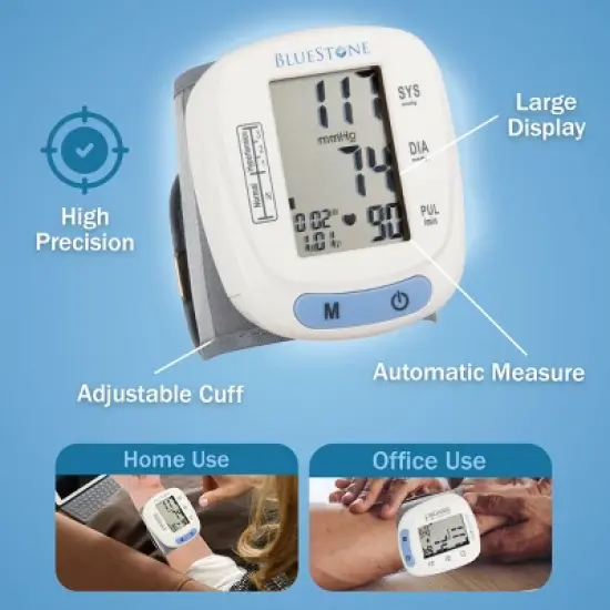 Bluestone Blood Pressure Machine with Digital LCD Screen and Storage Case image {3}