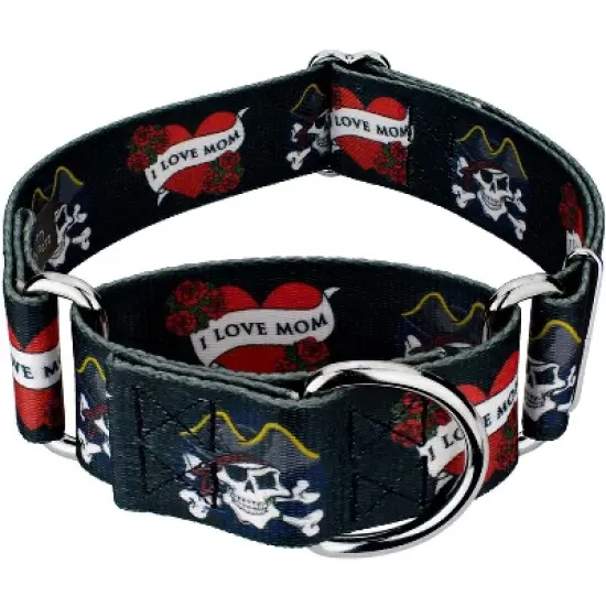 Country Brook Petz 2 Inch I Love Mom Martingale Dog Collar image {4}
