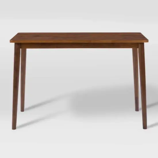 6pc Branson Wood Dining Set with Bench Walnut Stain - CorLiving image {2}