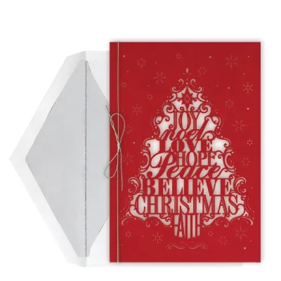 Masterpiece Studios Century Greetings Laser Cut Sentiments Tree (E1243MB) 12 count cards and envelopes image {1}