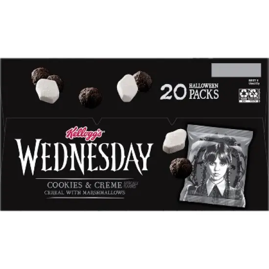Kellogg's Wednesday Cookies & Creme Breakfast Cereal - 9oz/20ct image {10}